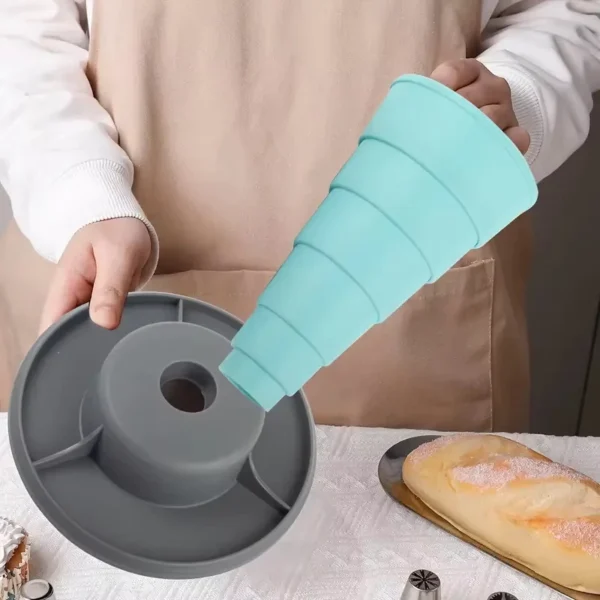 Retractable Icing Cake Decorating Bag Stand Whipped Cream Baking Accessories for Cakes   Cupcakes