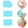 my-11134207-7ras8-mc1wyr309oztb2.webp 3pcs Plastic Scraper Set Cake Smoothing Tools for Perfect Frosting Kitchen Cooking Utensil
