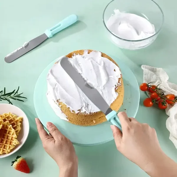 my-11134207-7rasd-m9y874opmcj68f.webp 6 Piece Cake Decorating Set Turntable Scrapers Spatulas