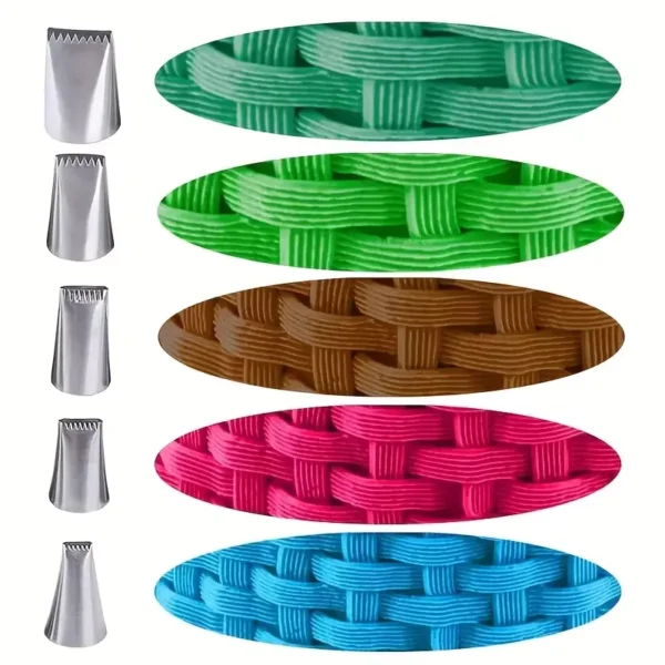 my-11134207-7rase-mbyqjdwj5m92c4.webp 5PC Decorating Tips Set Perfect for Buttercream Cake Decorating piping nozzle Must Have Baking