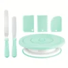 my-11134207-7rasf-m9y86atjbqia47.webp 6 Piece Cake Decorating Set Turntable Scrapers Spatulas