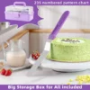 235 Piece PURPLE Baking Set Ultimate Cake Decorating Kit 39 Nozzles 100 Piping Bags 8 Carving Tools
