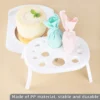 my-11134207-7rash-mclhc41epq27fa.webp Cream Holder Stand Cake Transfer Tray Set Dessert Display for Cupcakes Pastries Bakery Essential
