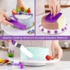235 Piece PURPLE Baking Set Ultimate Cake Decorating Kit 39 Nozzles 100 Piping Bags 8 Carving Tools