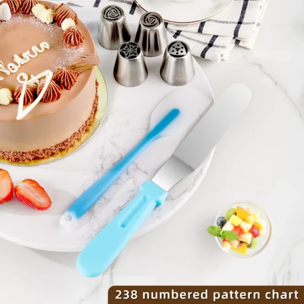 my-11134207-7rasm-mbw4ioregriv73.webp 238 Piece Ultimate Blue Baking Set Cake Decorating Tools Set Piping Tips Fondant Tools Complete Kit