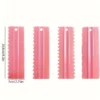 my-11134207-820la-mjdnaw39kzyf11.webp 4PCS Cake Scraper Smoother Set Food Grade Plastic Icing Spatula for Fondant Baking Decorating Tools