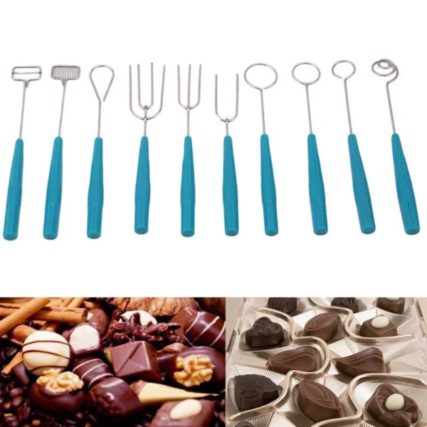 sg-11134201-23010-ut7ocs9gfwlve5.webp Chocolate Dipping Fork Set Stainless Steel Candy Cake Dipping Tool Dessert Cheese Fruit Fork Baking Tool Kitchen Gadgets