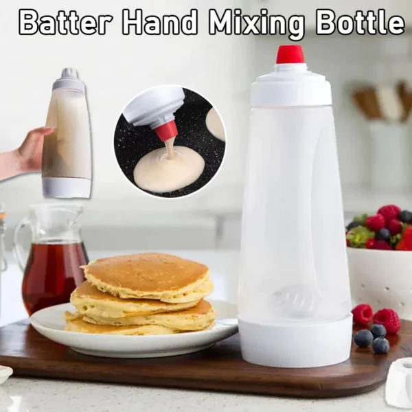 sg-11134201-7ra29-mbexjcnl6f43a9.webp 1L Batter Hand Mixing Bottle Waffle Pancake Batter Shaker Bottle Bakery Supplies Batter Dispenser