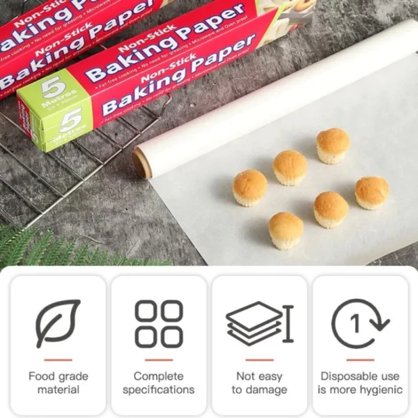 sg-11134201-7rd5b-m70d78cemw36fc.webp 10m Kitchen Non Stick Baking Paper Air Fryer Oven Oil Paper