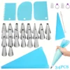 sg-11134201-8227p-mhfwsgcw32mj6c.webp 34PCS DIY Cake Decorating Set 24PCS Piping Nozzles EVA Buttercream Piping Bag Complete Baking Tools