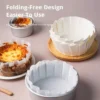 50PCS Each Size No Folding Required Basques Cake Baking Paper Oven Air Fryer Oilproof Cake Pan Liner